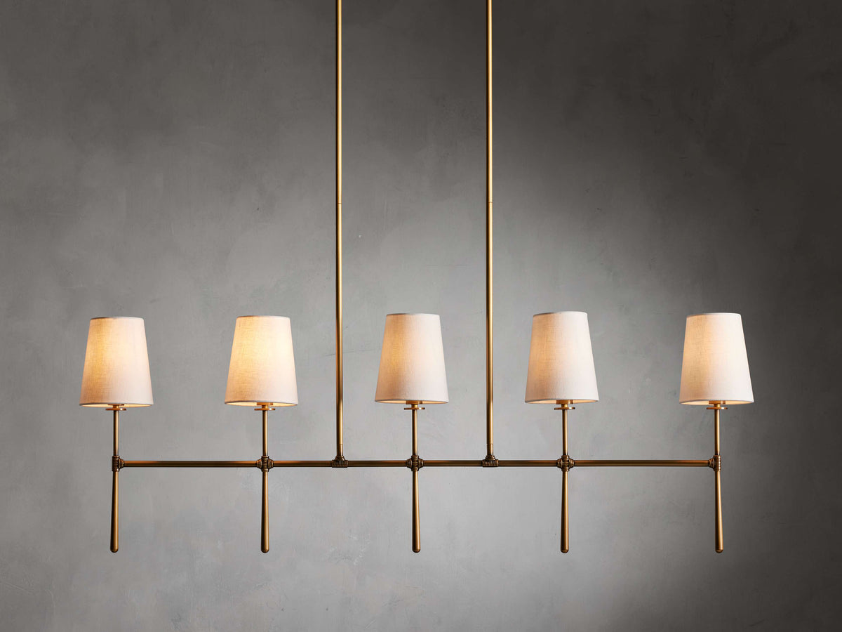 Rhodes Torch Linear Chandelier