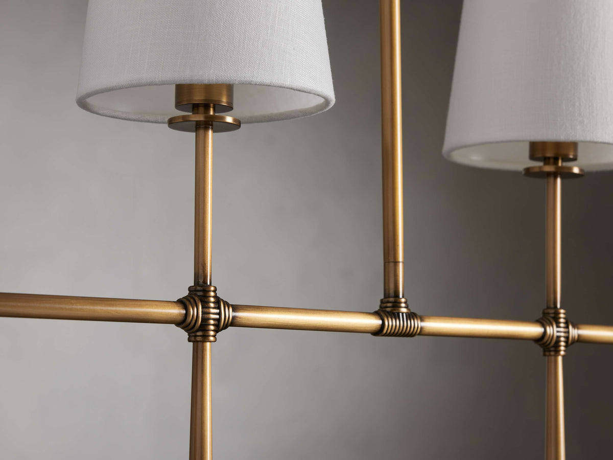 Rhodes Torch Linear Chandelier