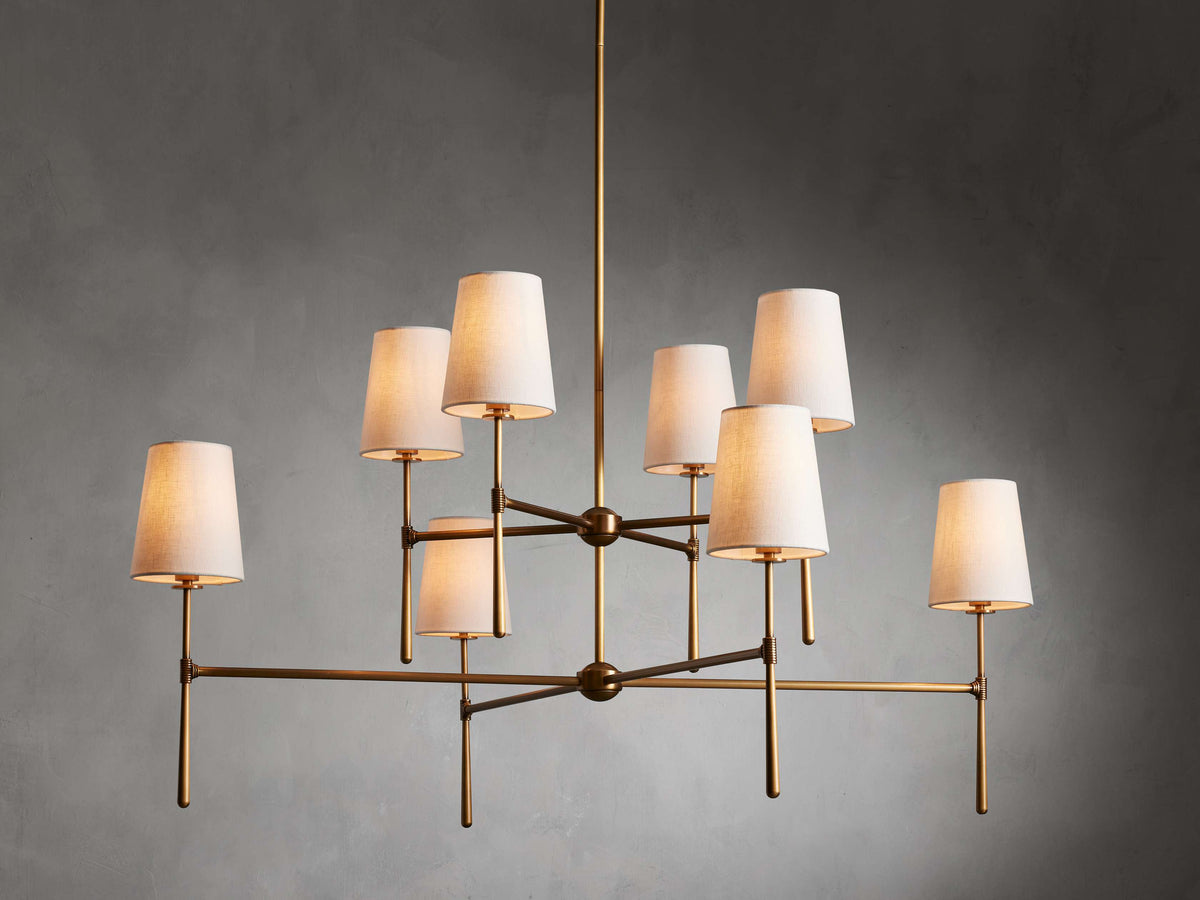 Rhodes Torch Two-Tier Chandelier