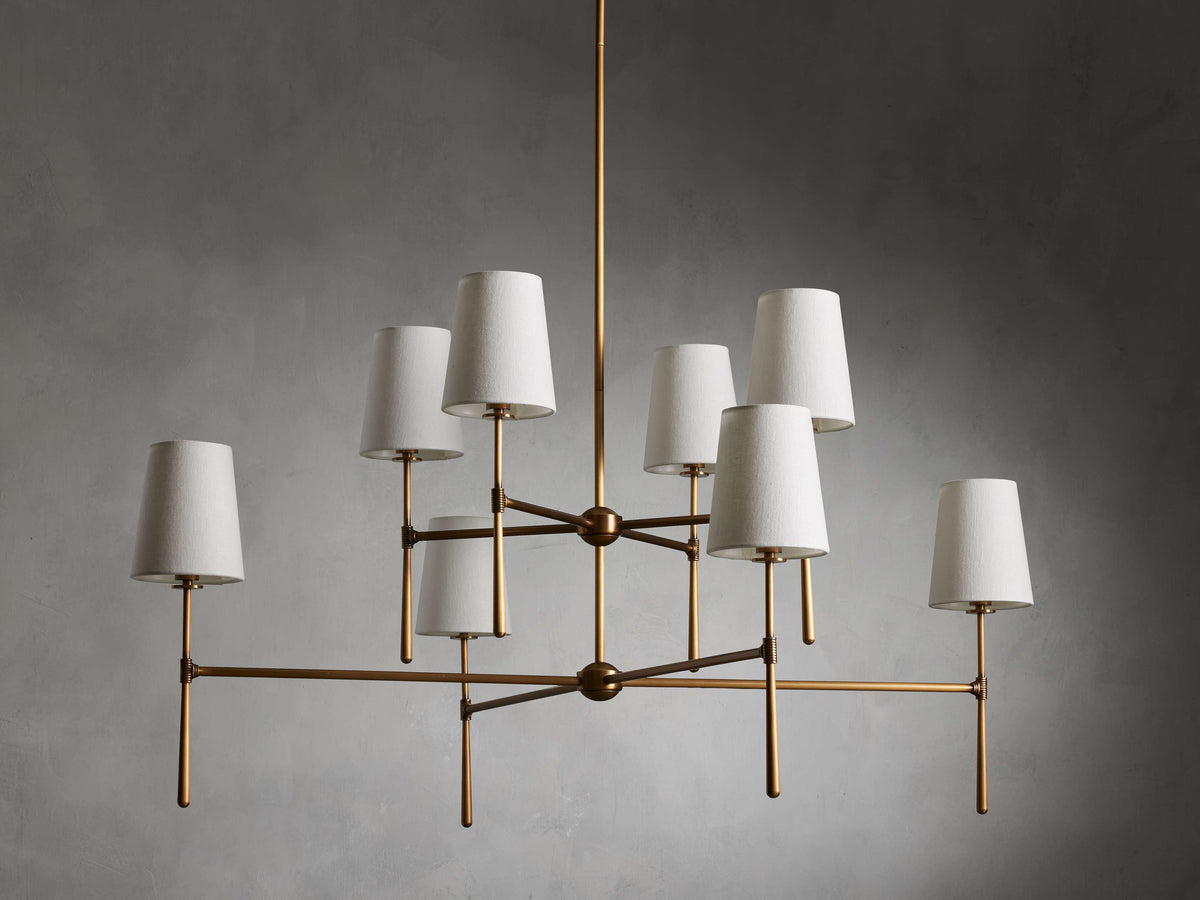Rhodes Torch Two-Tier Chandelier