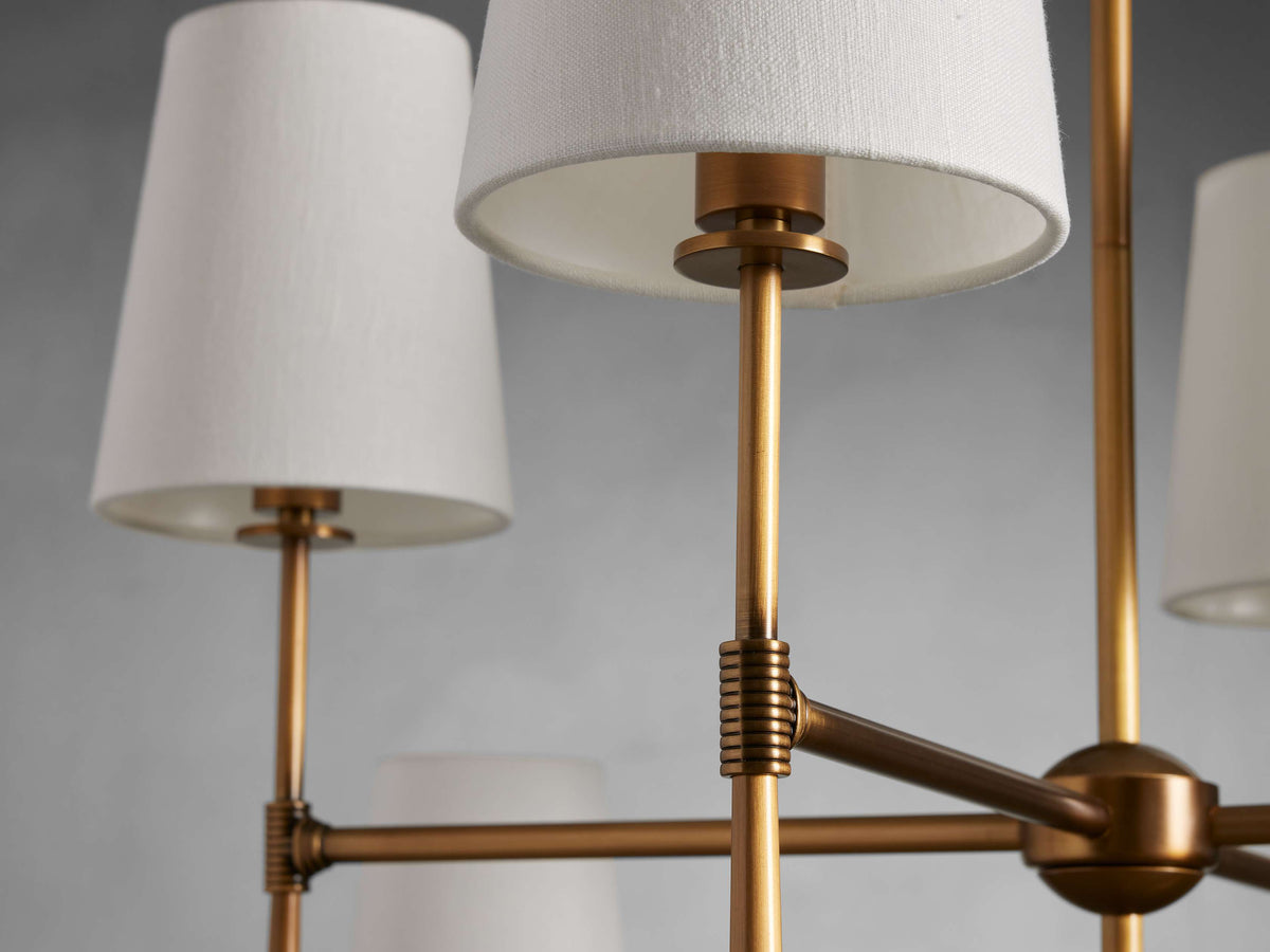 Rhodes Torch Two-Tier Chandelier