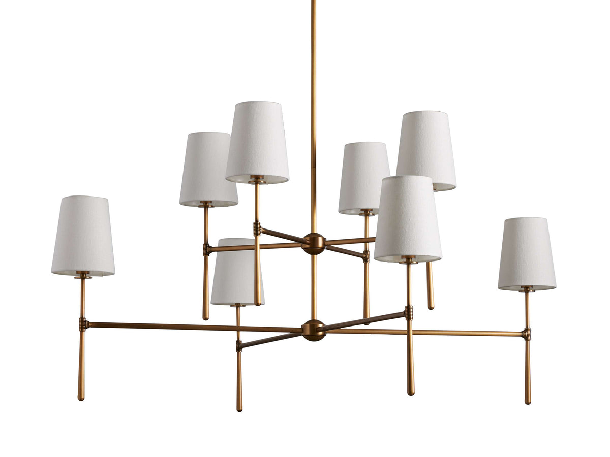Rhodes Torch Two-Tier Chandelier