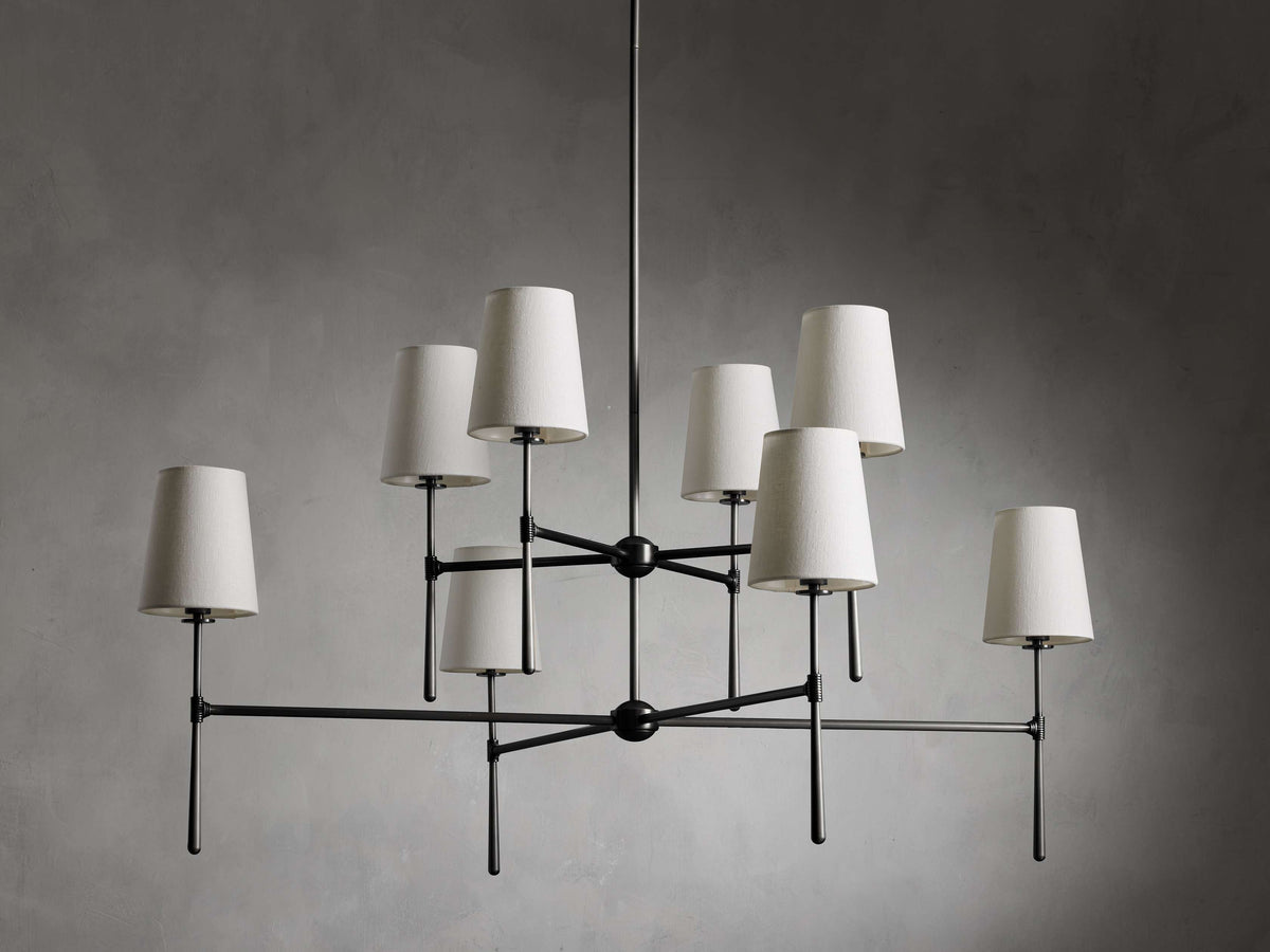 Rhodes Torch Two-Tier Chandelier