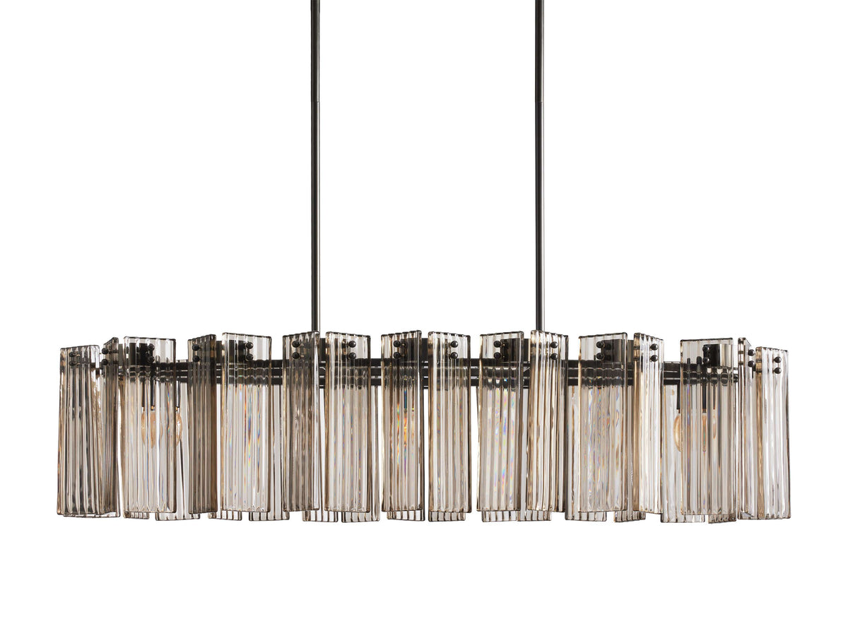 Delsie Glass Oval Chandelier