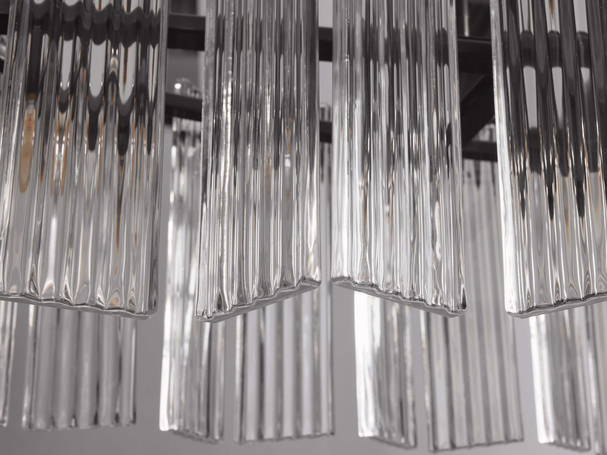 Delsie Glass Oval Chandelier