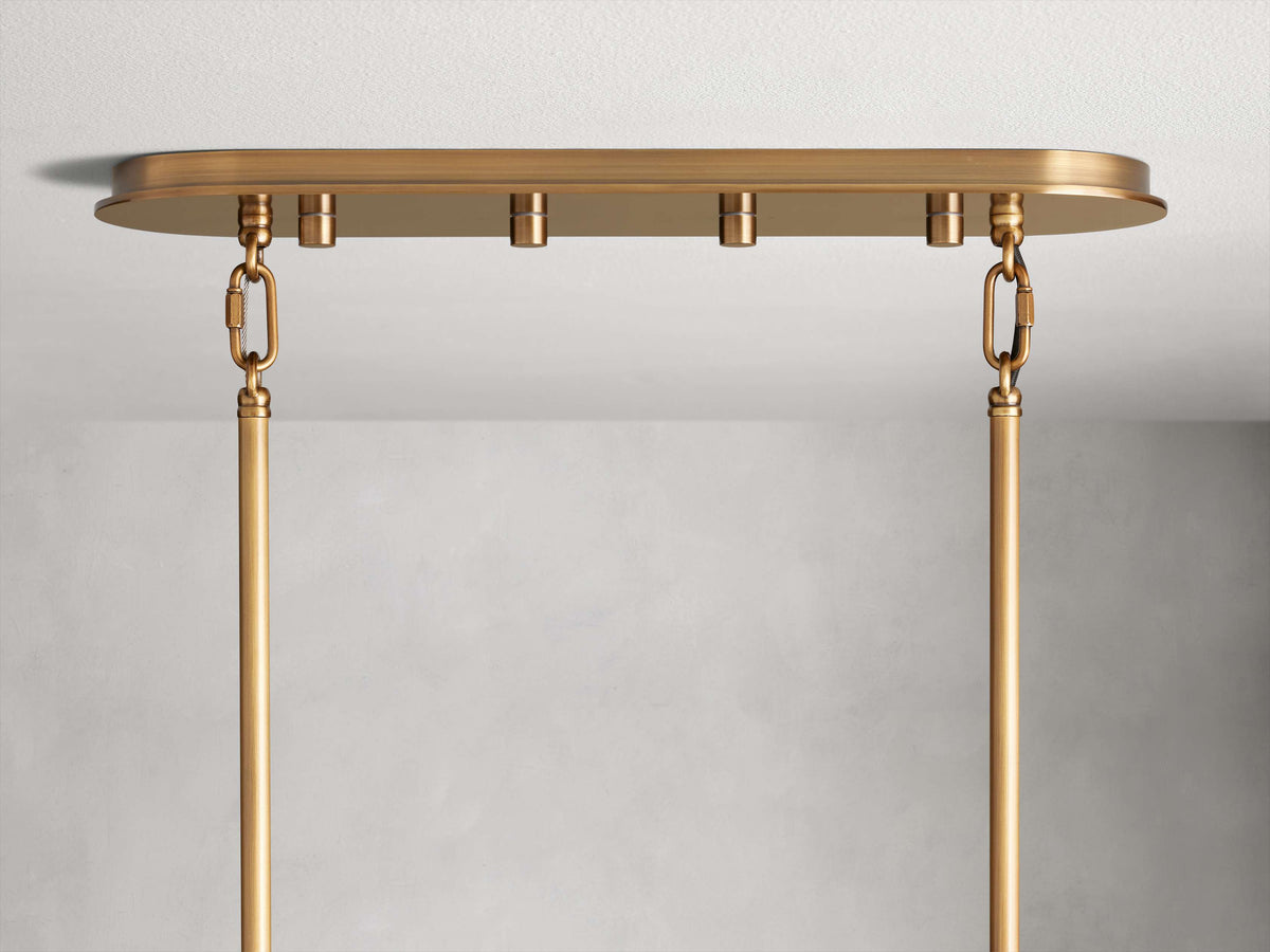 Delsie Glass Oval Chandelier