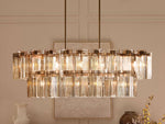 Delsie Glass Oval Chandelier