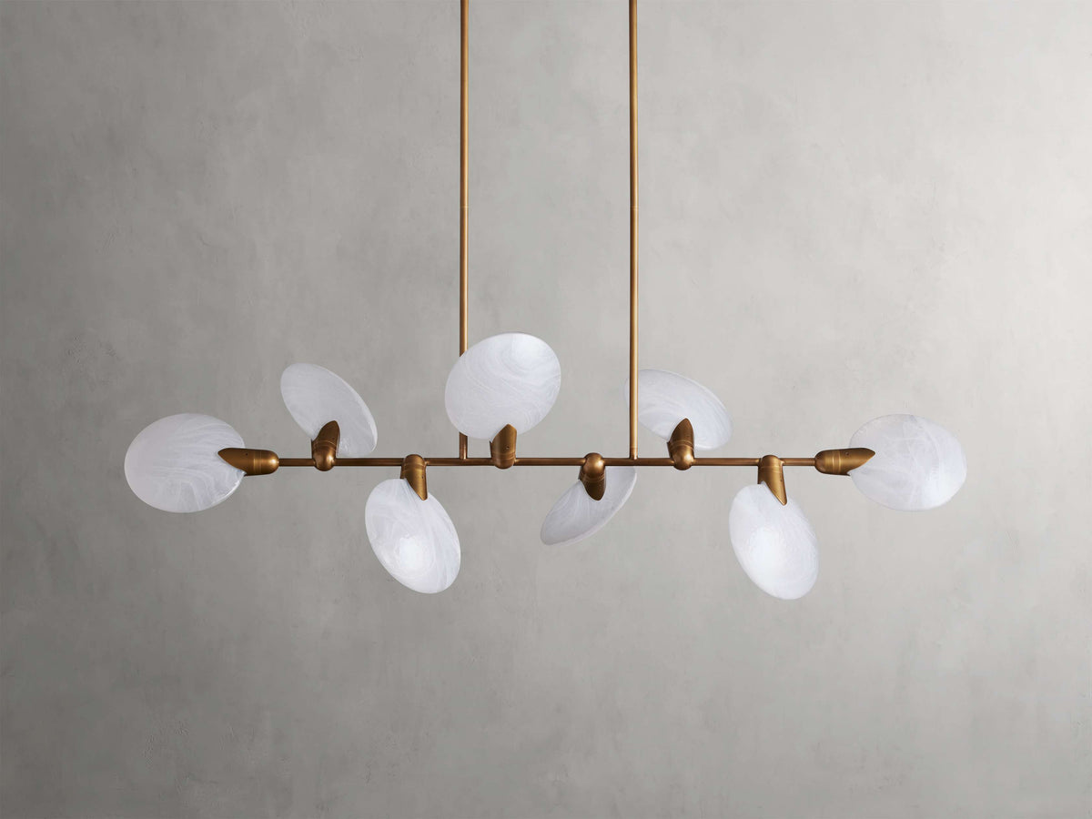 Lyla Foliated Linear Chandelier