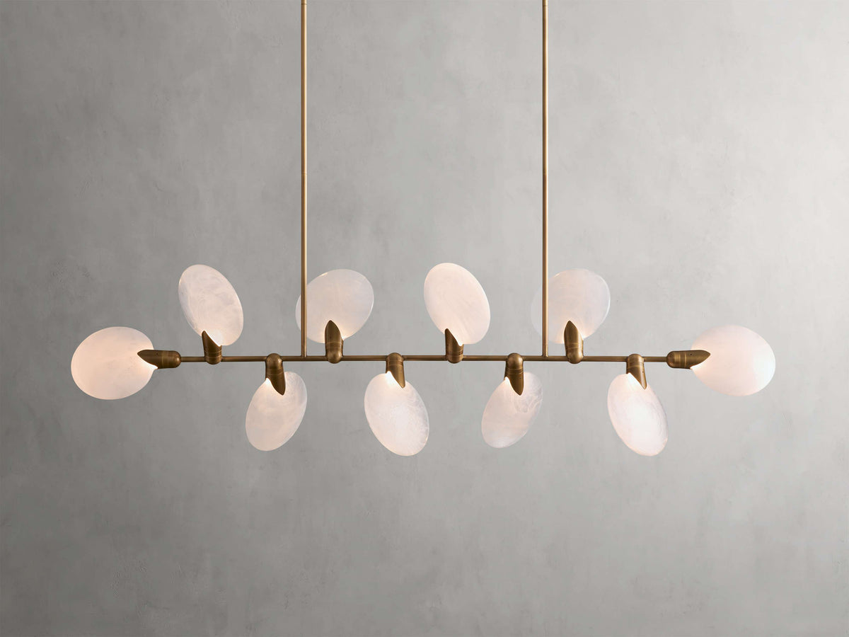 Lyla Foliated Linear Chandelier