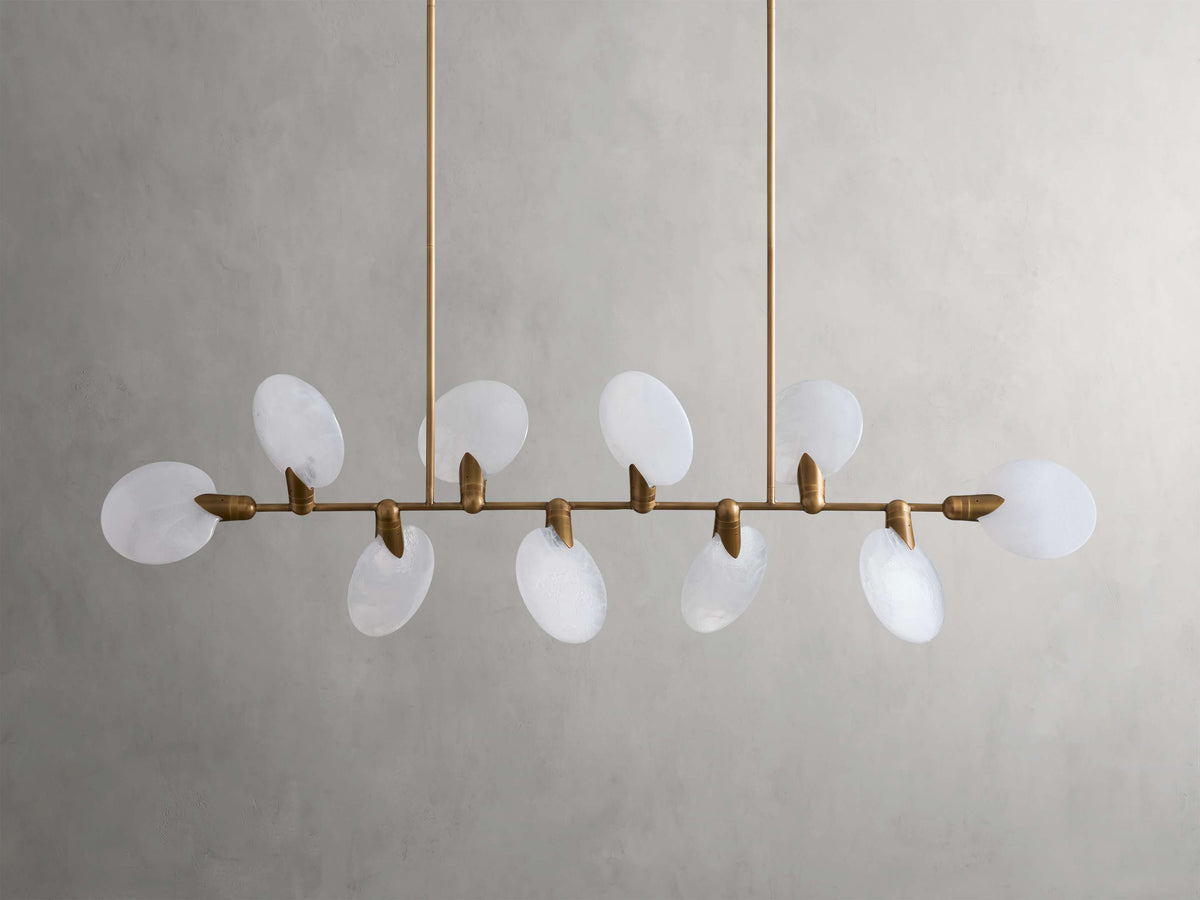 Lyla Foliated Linear Chandelier