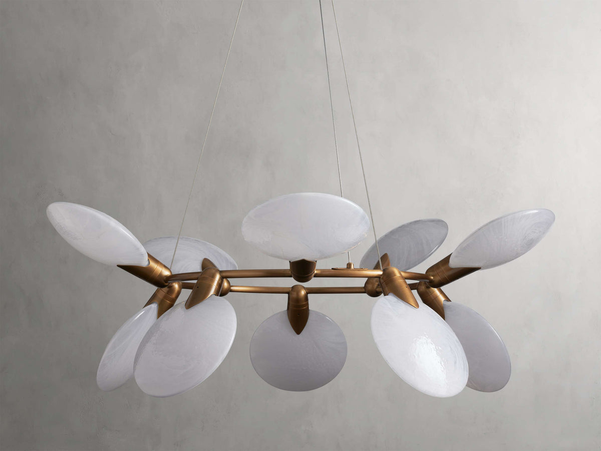 Lyla Foliated Round Chandelier