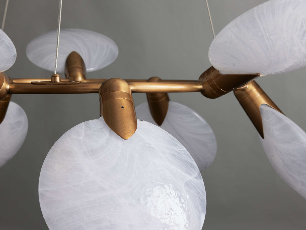 Lyla Foliated Round Chandelier