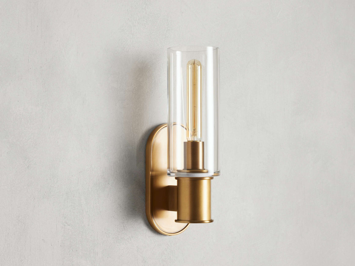 Harlin Clear Glass Wall Sconce