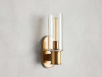 Harlin Clear Glass Wall Sconce