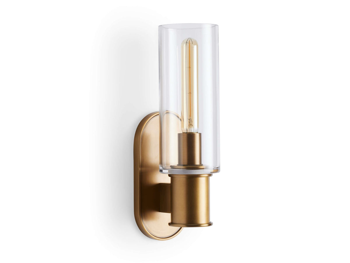 Harlin Clear Glass Wall Sconce