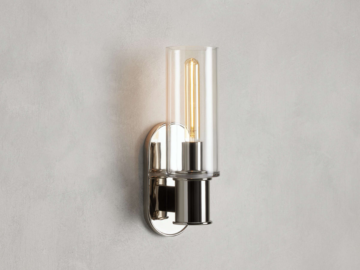 Harlin Clear Glass Wall Sconce