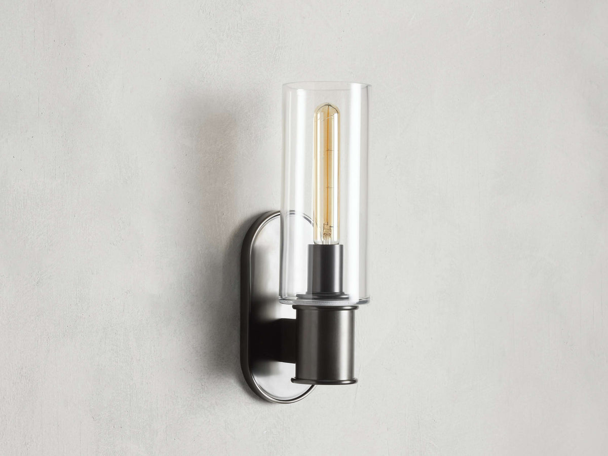Harlin Clear Glass Wall Sconce