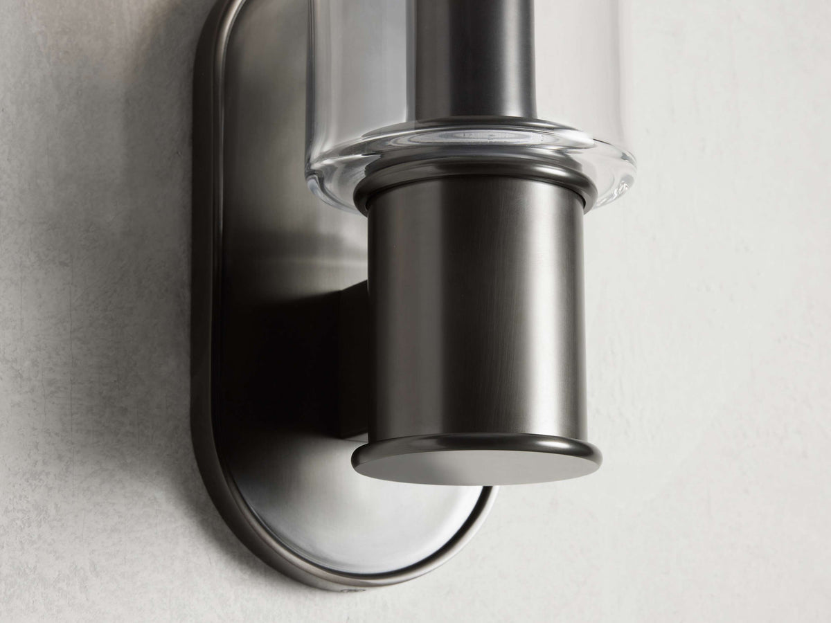 Harlin Clear Glass Wall Sconce