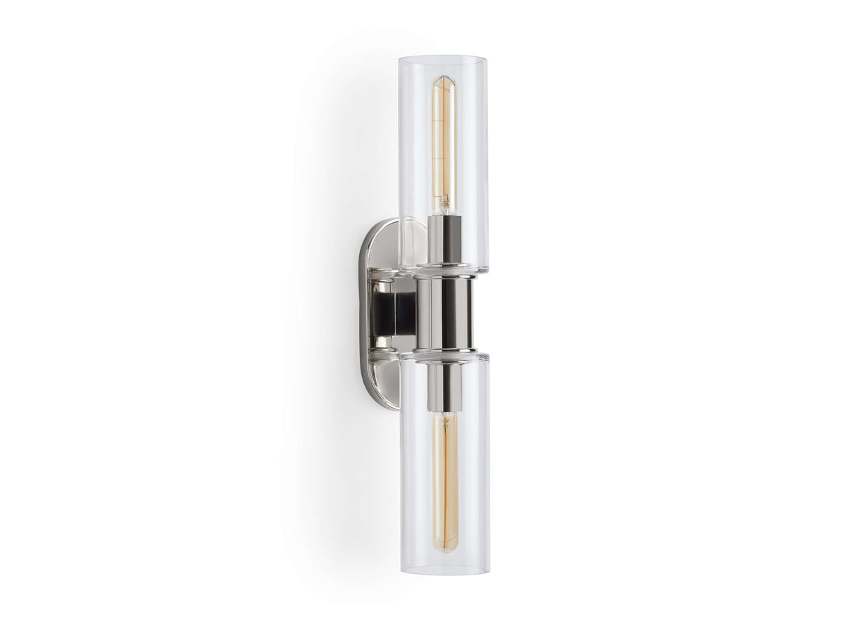 Harlin Clear Glass Wall Sconce