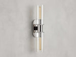 Harlin Clear Glass Wall Sconce