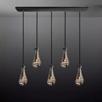Raindrop Rectangular Chandelier 36"