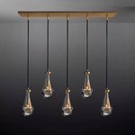 Raindrop Rectangular Chandelier 36"