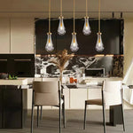 Raindrop Rectangular Chandelier 36"