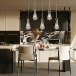 Raindrop Rectangular Chandelier 36"