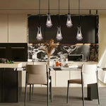 Raindrop Rectangular Chandelier 36"