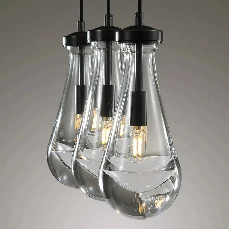 Raindrop Rectangular Chandelier 22"