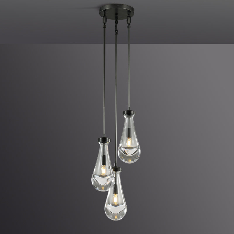 Raindrop Round Chandelier 8"