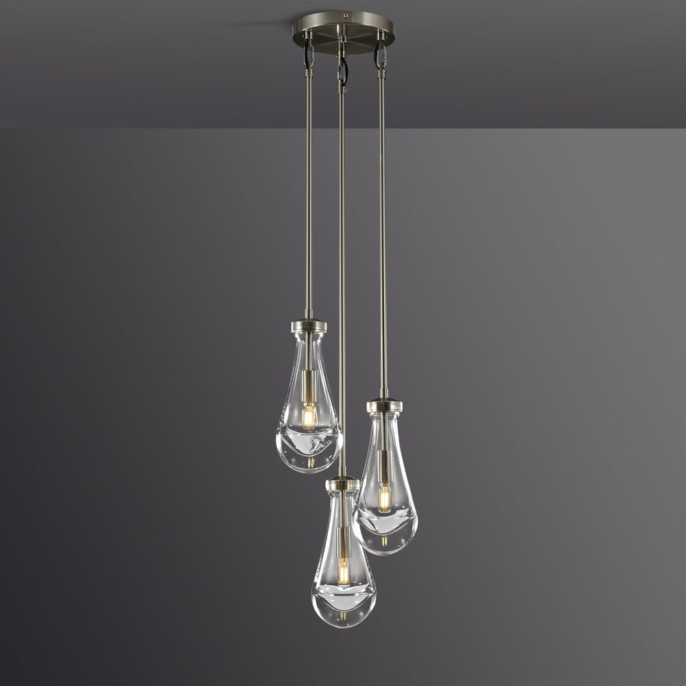 Raindrop Round Chandelier 8"