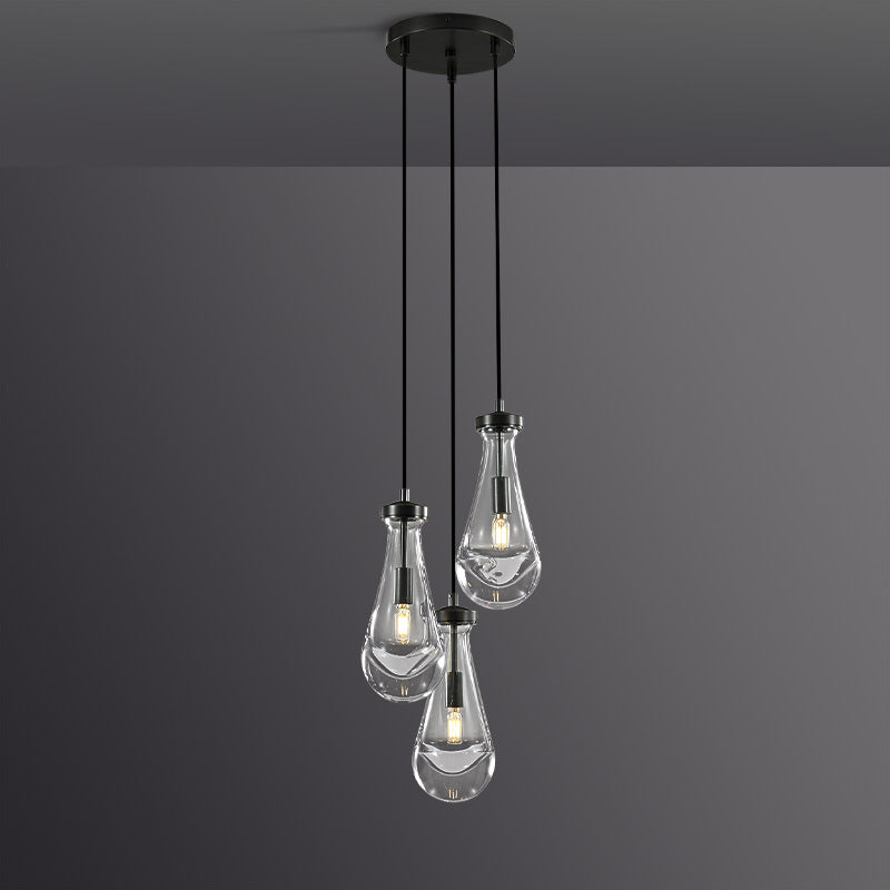 Raindrop Round Chandelier 8"