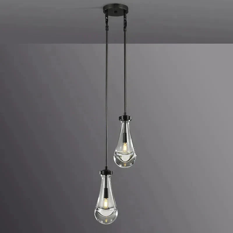 Raindrop Round Chandelier 5"