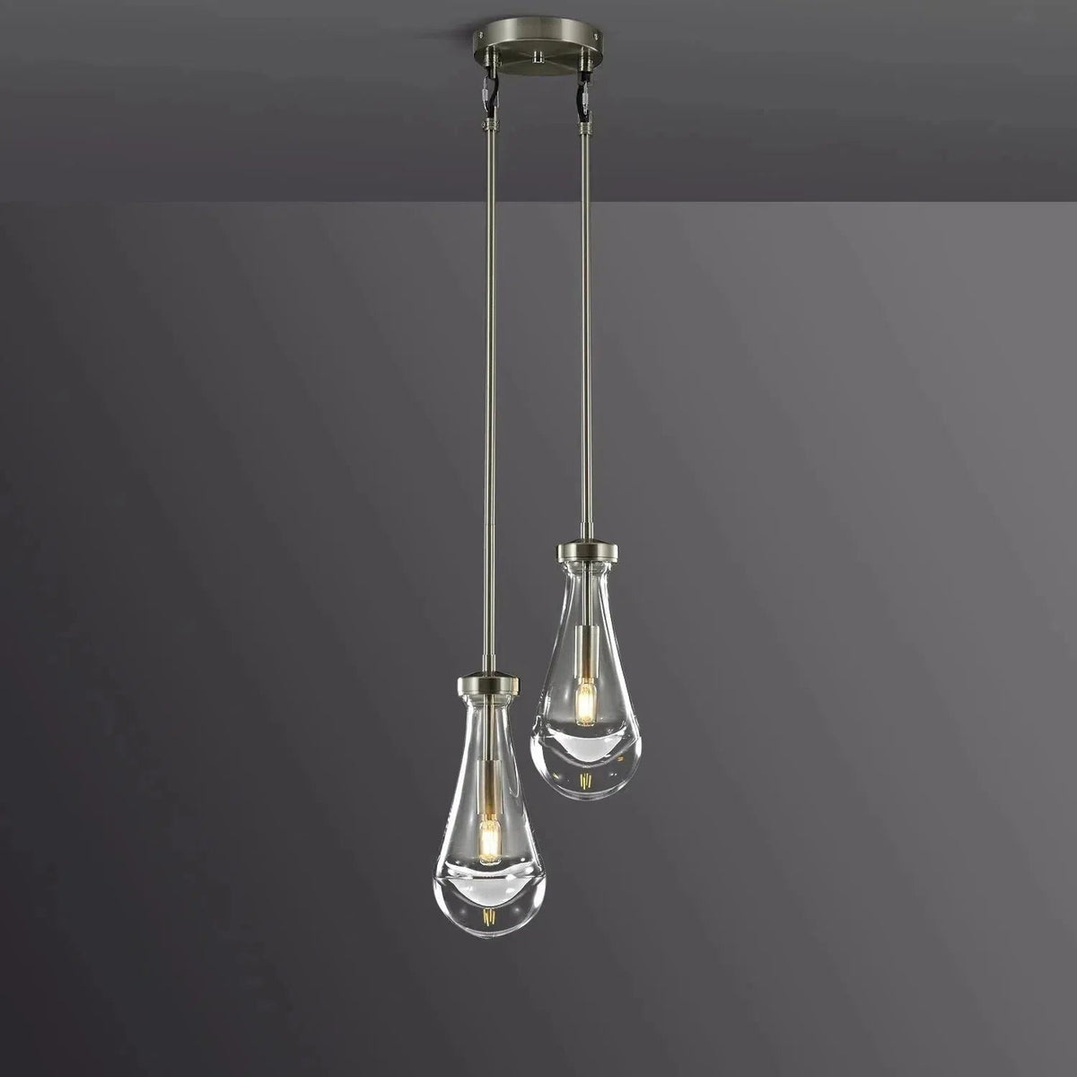Raindrop Round Chandelier 5"