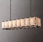 Harluxe Calcite Rectangle Chandelier 54"