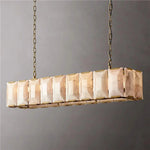 Harluxe Calcite Rectangle Chandelier 54"