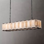 Harluxe Calcite Rectangle Chandelier 62"