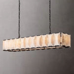 Harluxe Calcite Rectangle Chandelier 74"