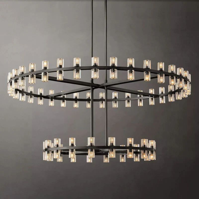 Archette Two-Tier Round Chandelier 60"