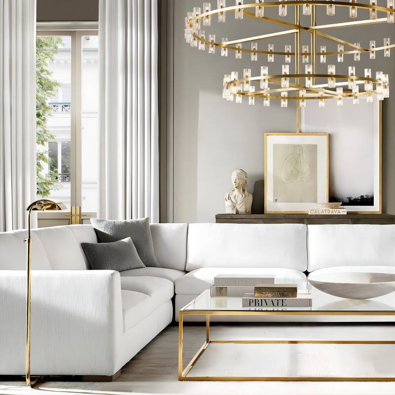 Archette Two-Tier Round Chandelier 60"