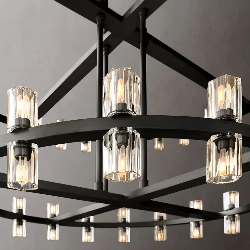 Archette Two-Tier Round Chandelier 60"
