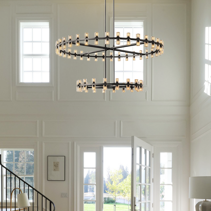 Archette Two-Tier Round Chandelier 60"