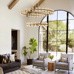 Archette Two-Tier Round Chandelier 60"