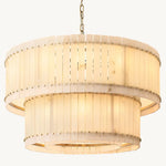 Sanrico Alabaster Tiered Round Chandelier 48"