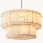 Sanrico Alabaster Tiered Round Chandelier 48"