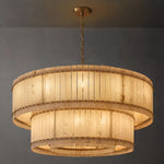 Sanrico Alabaster Tiered Round Chandelier 60"