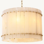 Sanrico Alabaster Round Chandelier 22"