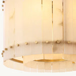 Sanrico Alabaster Round Chandelier 22"