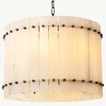 Sanrico Alabaster Round Chandelier 22"